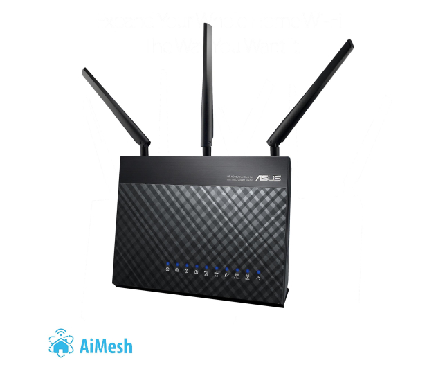 ASUS RT-AC68U (1900Mb/s a/b/g/n/ac, 2xUSB, QAM) - 162552 - zdjęcie